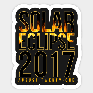 BOLD solar eclipse 2017 shirt Sticker